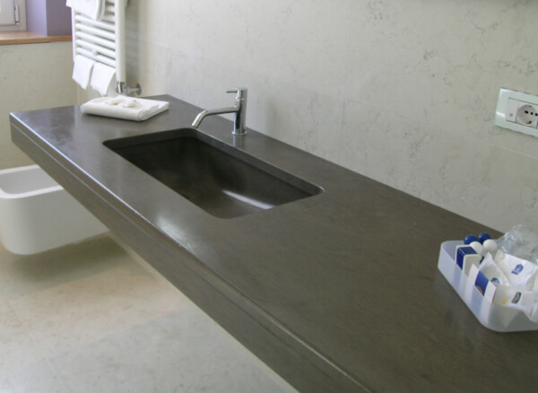 Lavabo bagno in marmo Grigio D'Oriente