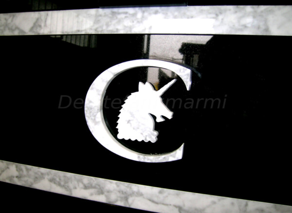 Bancone Ricevimento Hall In Granito Nero Assoluto - immagine 3
