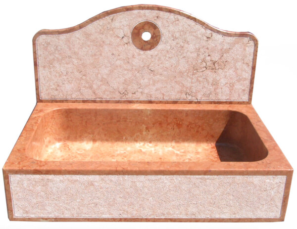 Lavello cucina in marmo Rosso Asiago