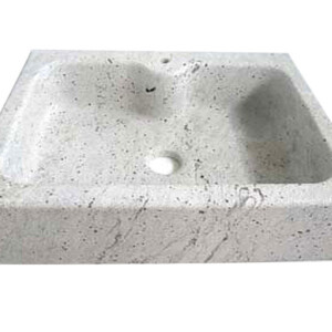 Lavello da cucina una vasca in granito kashmir white