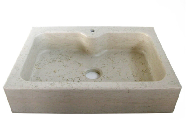 Lavello cucina una vasca in marmo biancone