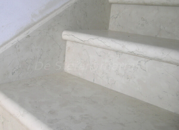 SCALE IN MARMO BIANCONE - immagine 3