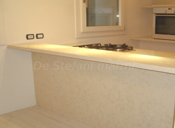 PIANO CUCINA IN MARMO BIANCONE - immagine 3